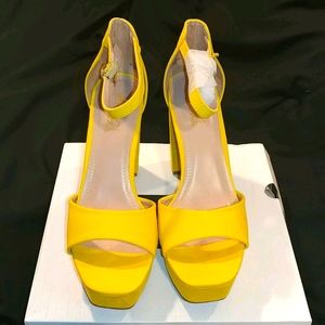 Yellow Platform Heels
